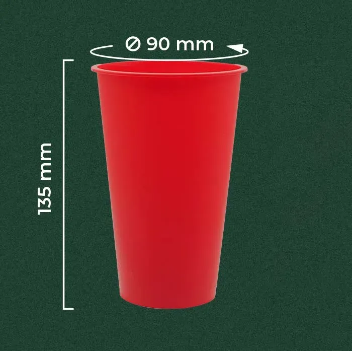 Gelas Plastik Warna 500ml | Wingoh Albindo