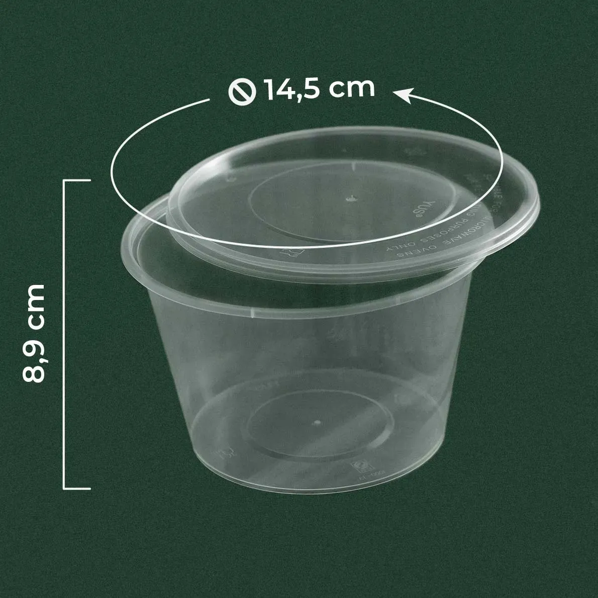 Round Thinwall 1000ml Bening | Wingoh Albindo