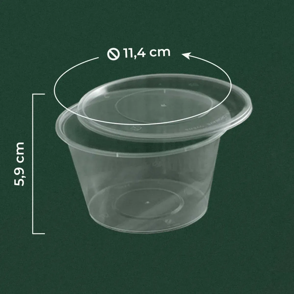 Round Thinwall 450ml Bening | Wingoh Albindo