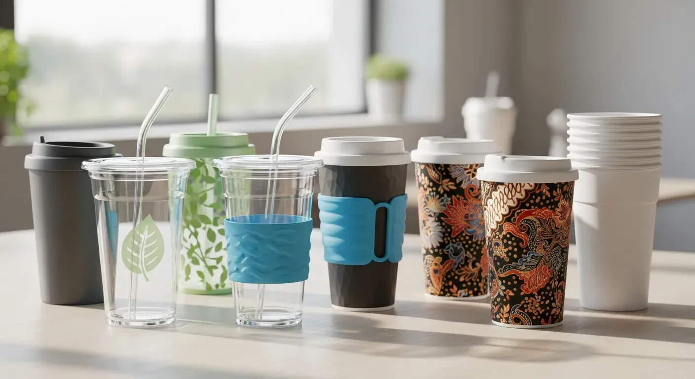 cup plastik modern dengan inovasi material dan desain berkelanjutan