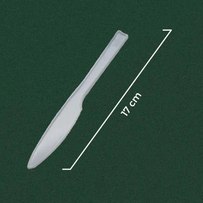 Pisau Plastik 17cm Bergerigi | Wingoh Albindo