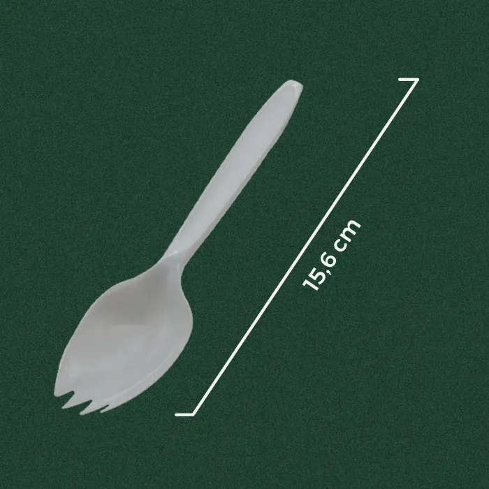 Sendok Garpu Plastik (Spork) | Wingoh Albindo